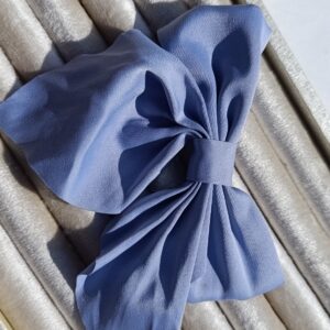 The Soft Azure Chiffon Bow