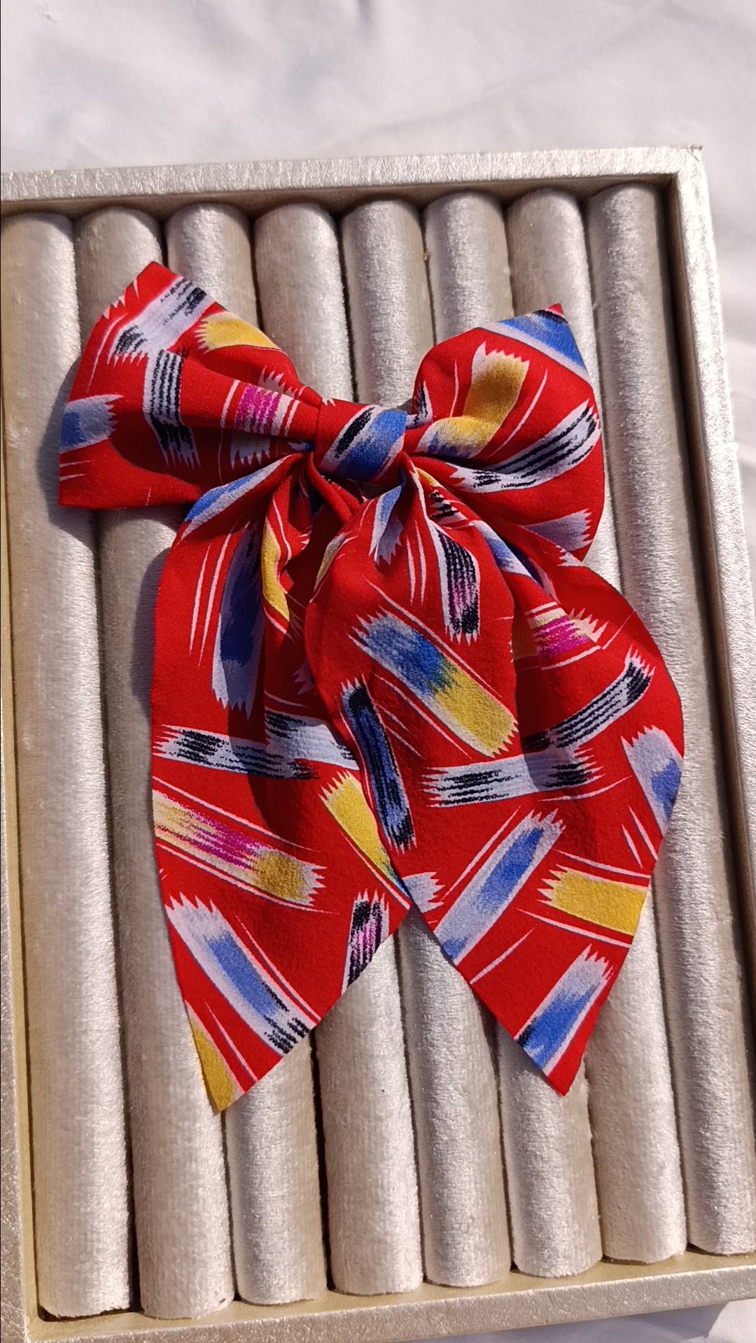 The Abstract Art Red Bow