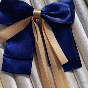 The Regal Duo-Tone Ribbon Bow clip