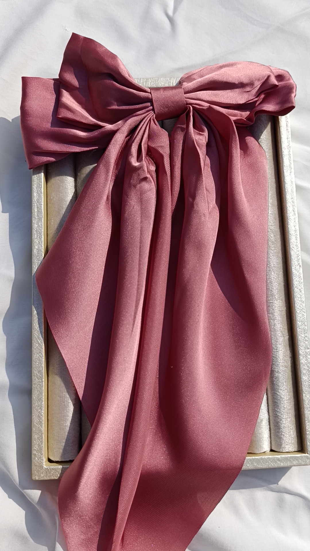 The Dusty Rose Romantic Bow