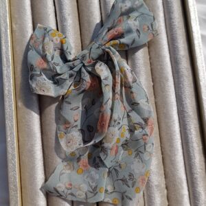 Sage Green Meadow Floral Bow