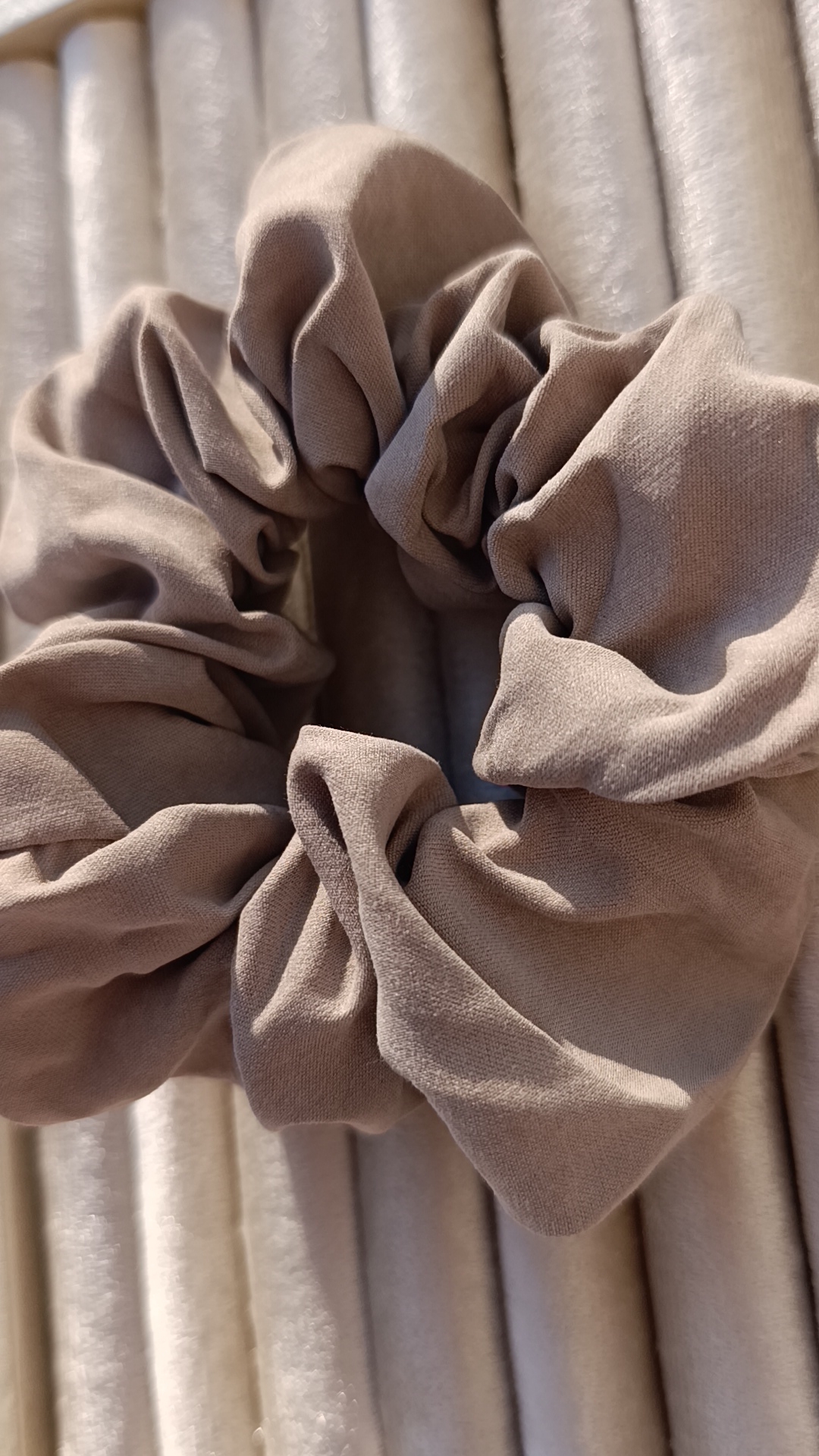 Sandstone Suede-Touch Scrunchie - Image 2