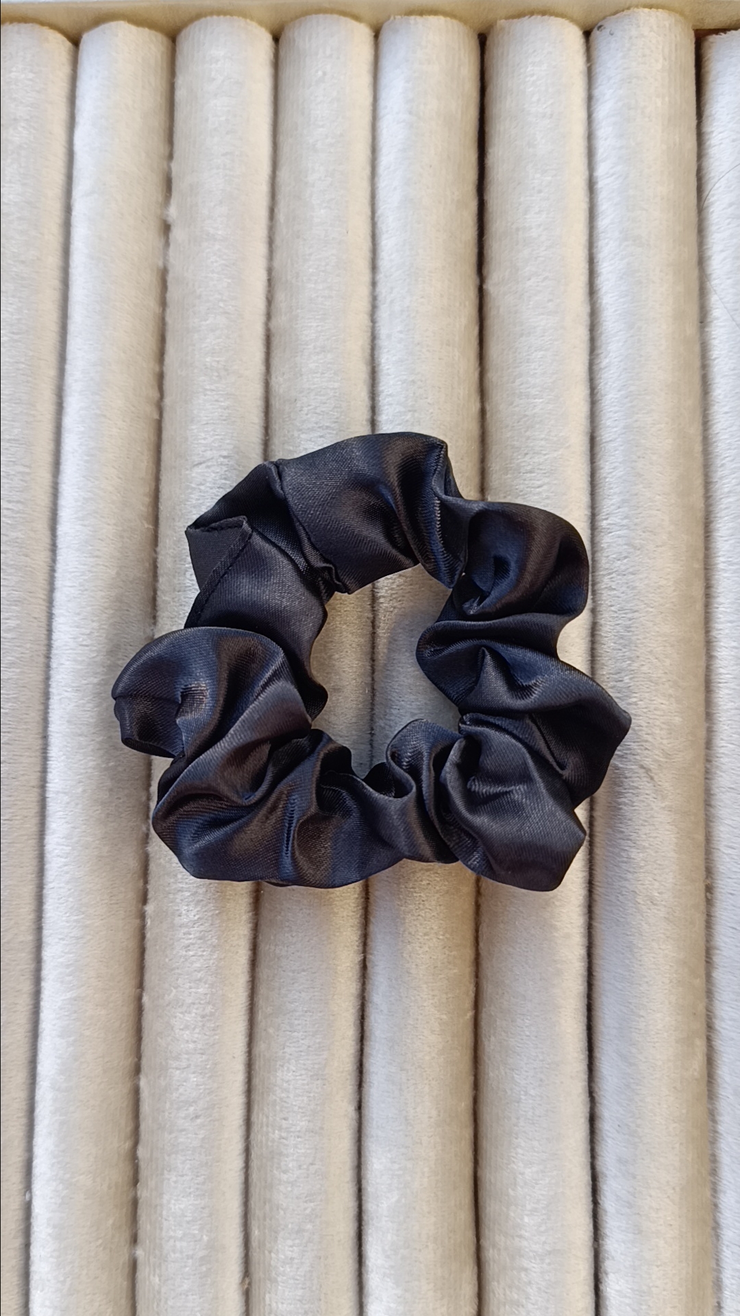 Midnight Satin Scrunchie - Image 2