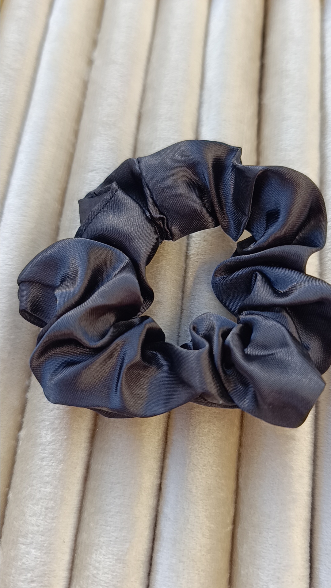 Midnight Satin Scrunchie - Image 3