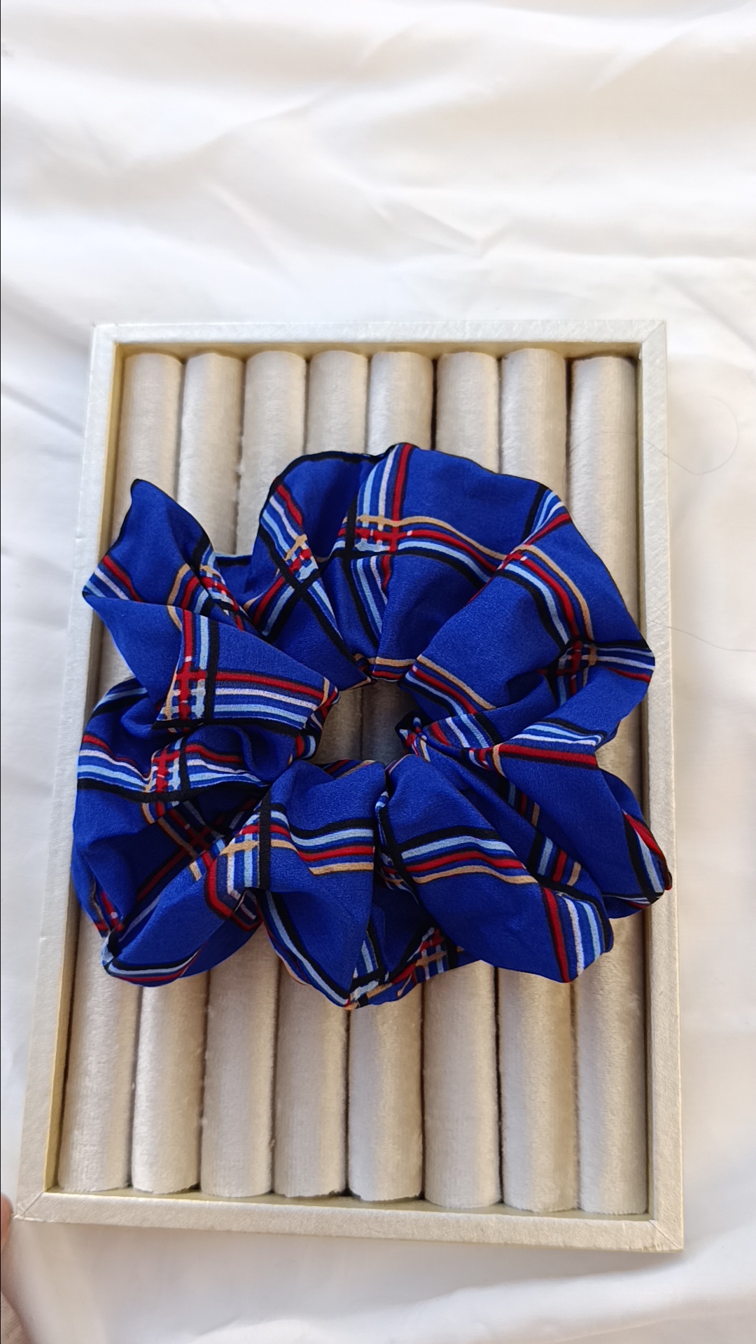 Royal Tartan Plaid Scrunchie
