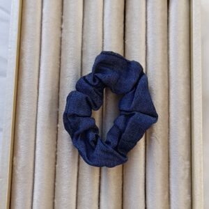 Classic Indigo Denim Scrunchie