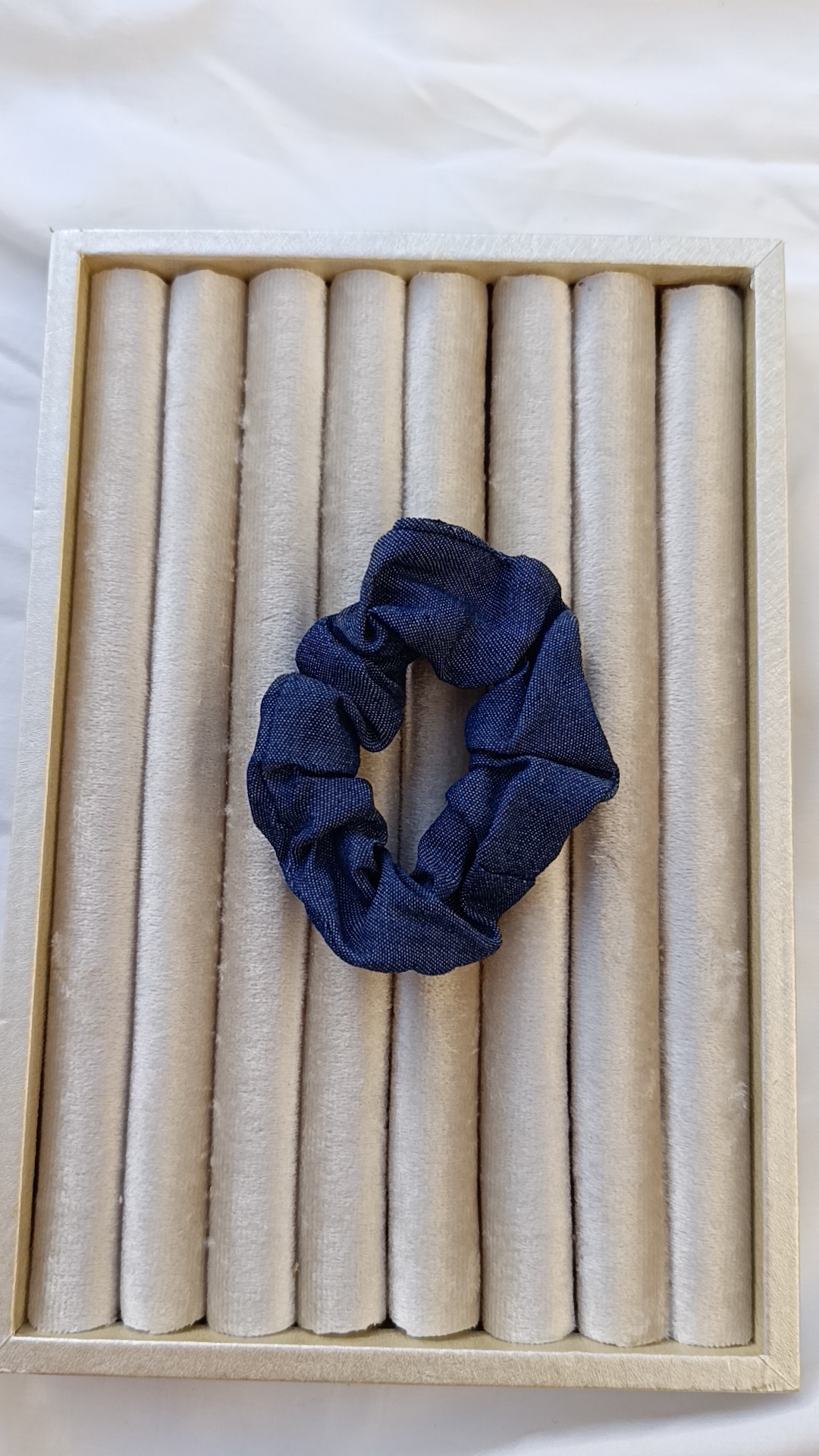 Classic Indigo Denim Scrunchie