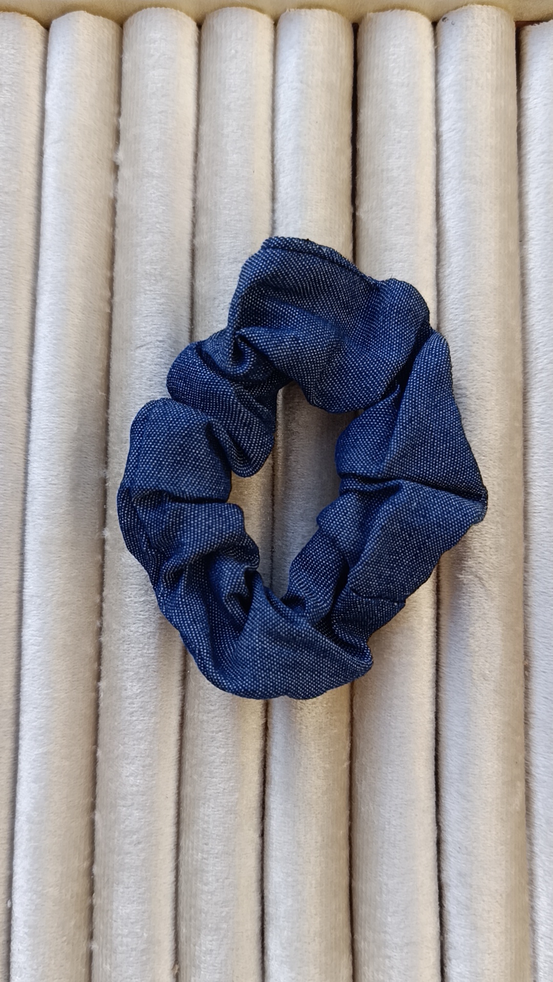 Classic Indigo Denim Scrunchie - Image 2