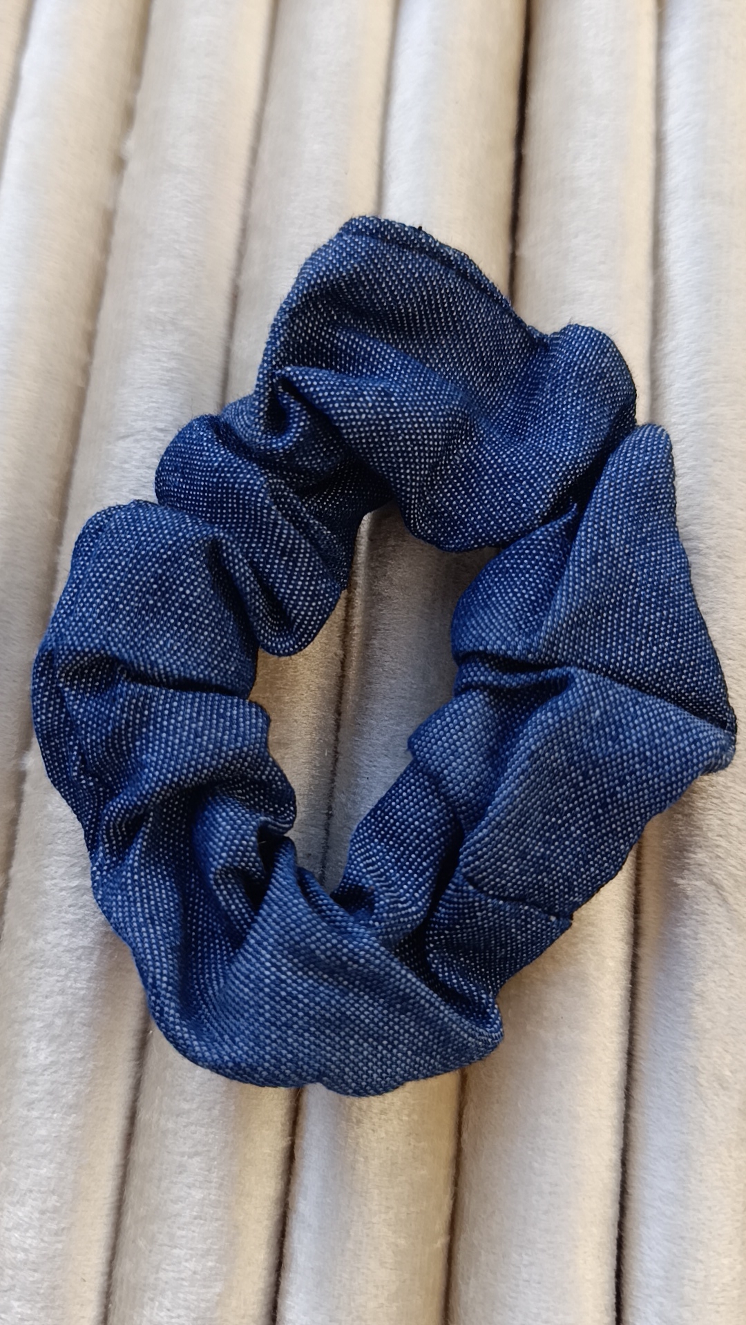 Classic Indigo Denim Scrunchie - Image 3