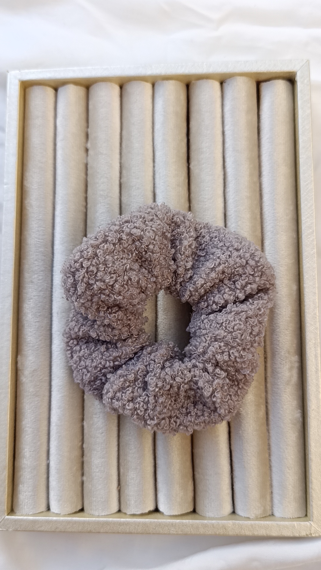 Teddy Bear Bouclé Scrunchie