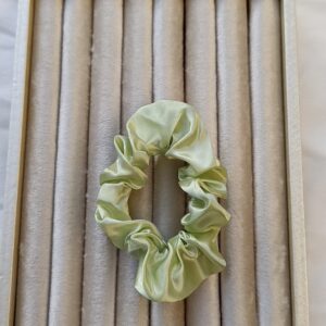 Mint Green Satin Scrunchie