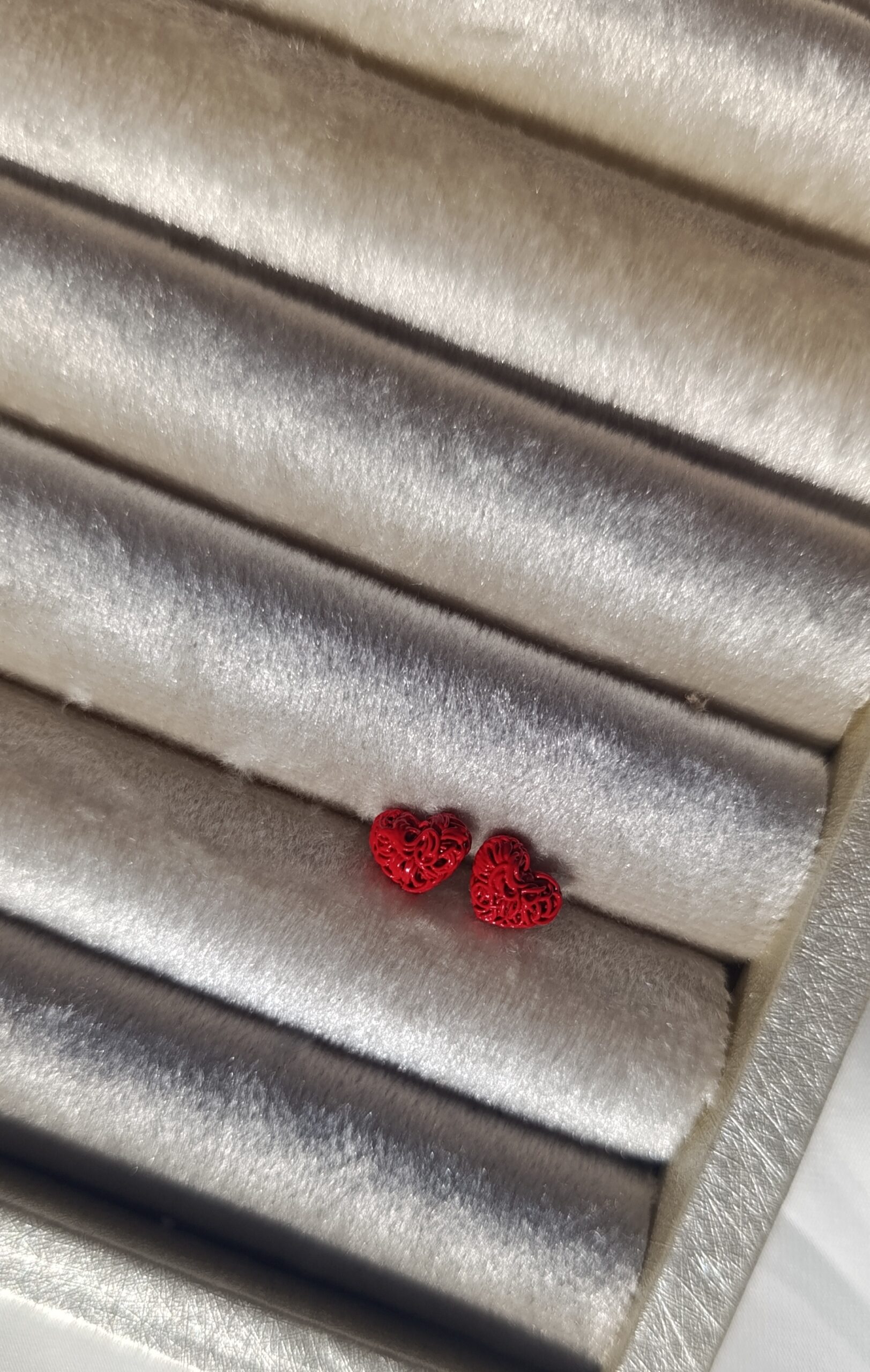 Filigree Heart Studs