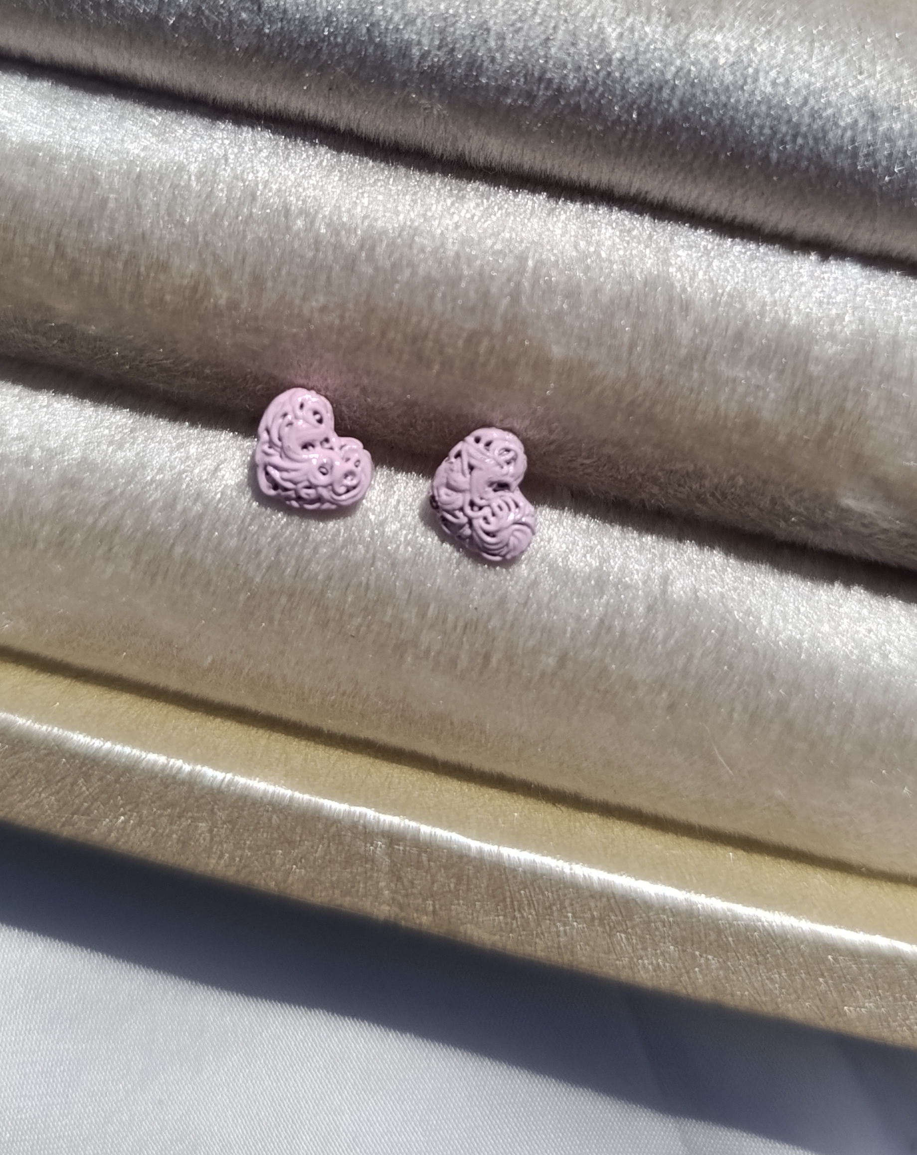 Filigree Heart Studs - Image 3