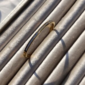 Eternal Sparkle Gold-Tone Hinged Bangle