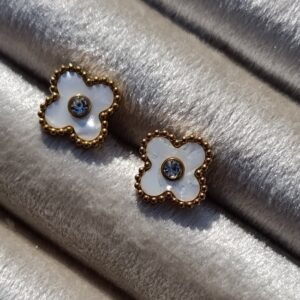 Alhambra-Inspired Crystal Clover Studs
