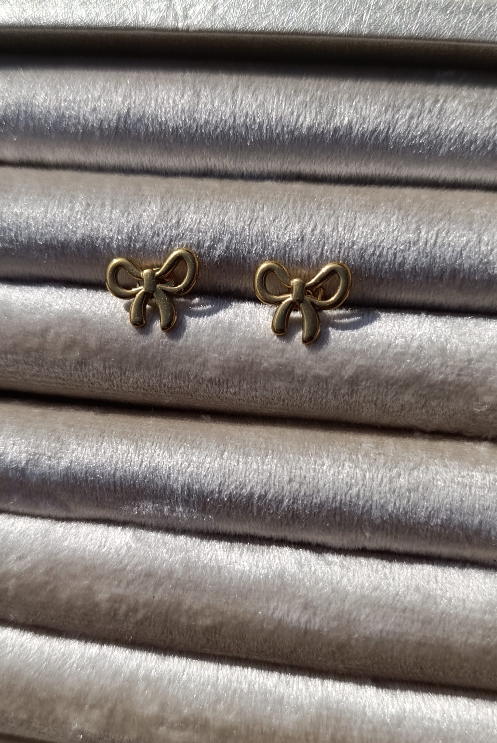 Dainty Ribbon Bow Studs - Image 2