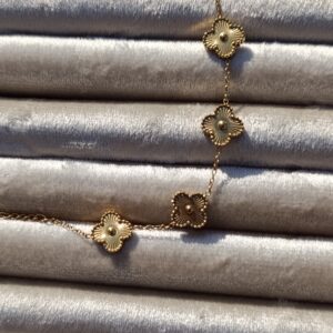 Textured Gold "Alhambra" Chain