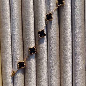 Midnight Clover Station Bracelet