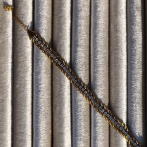 Glimmering Crystal Rope Tennis Bracelet