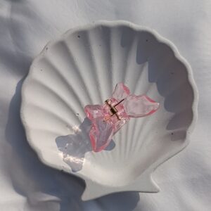 Crystal Clear Butterfly Clip