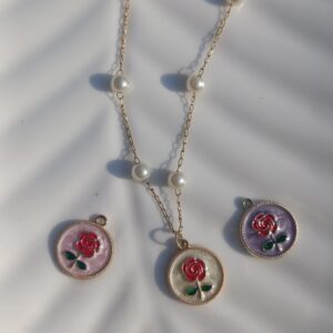Rose Pearl Station Pendant