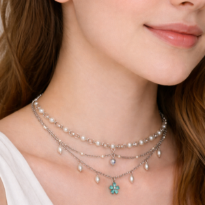 Celestial Bloom Layered Necklace